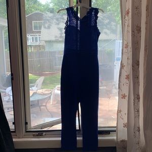 Blue large bodysuit